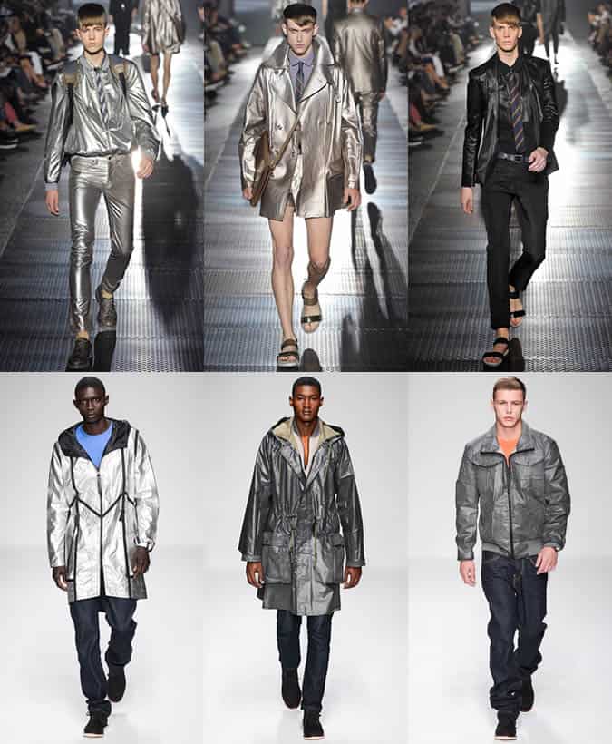 Metallics on the Men's Lanvin SS13 Runway