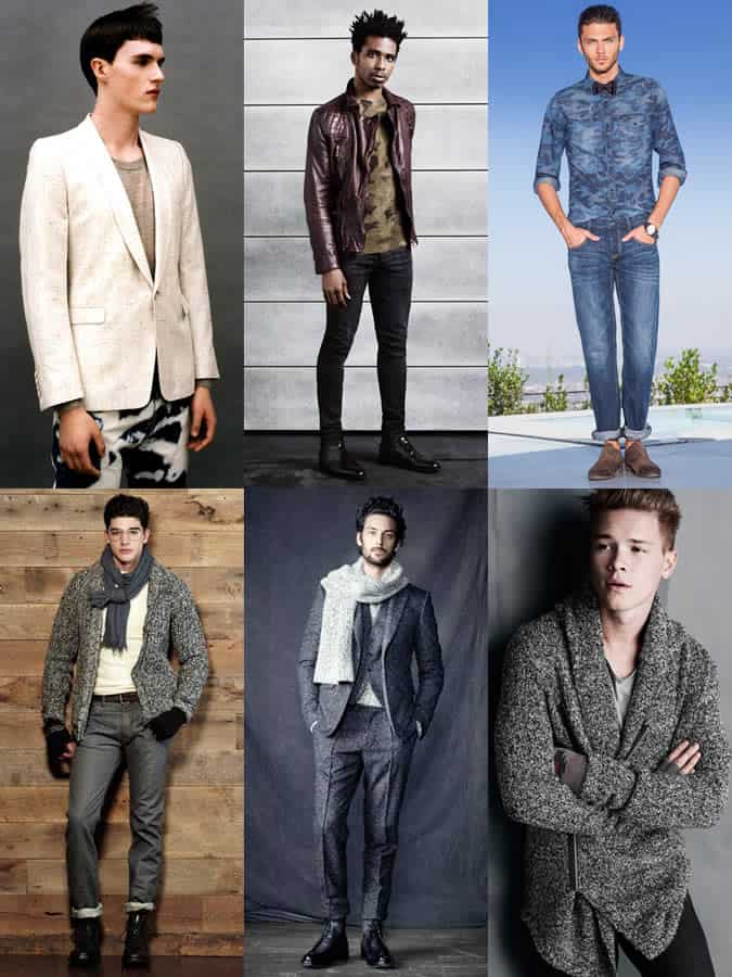 Men's Flecked Knitwear and Paint Splatter Inspired Prints