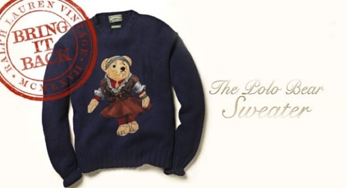 Ralph Lauren To Reintroduce Polo Bear Sweater