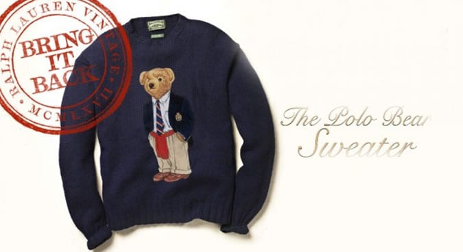 Ralph Lauren To Reintroduce Polo Bear Sweater