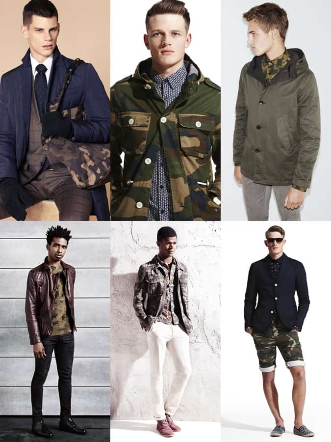 Men's Camouflage Print Lookbook