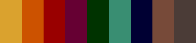 An Example Winter Colour Palette