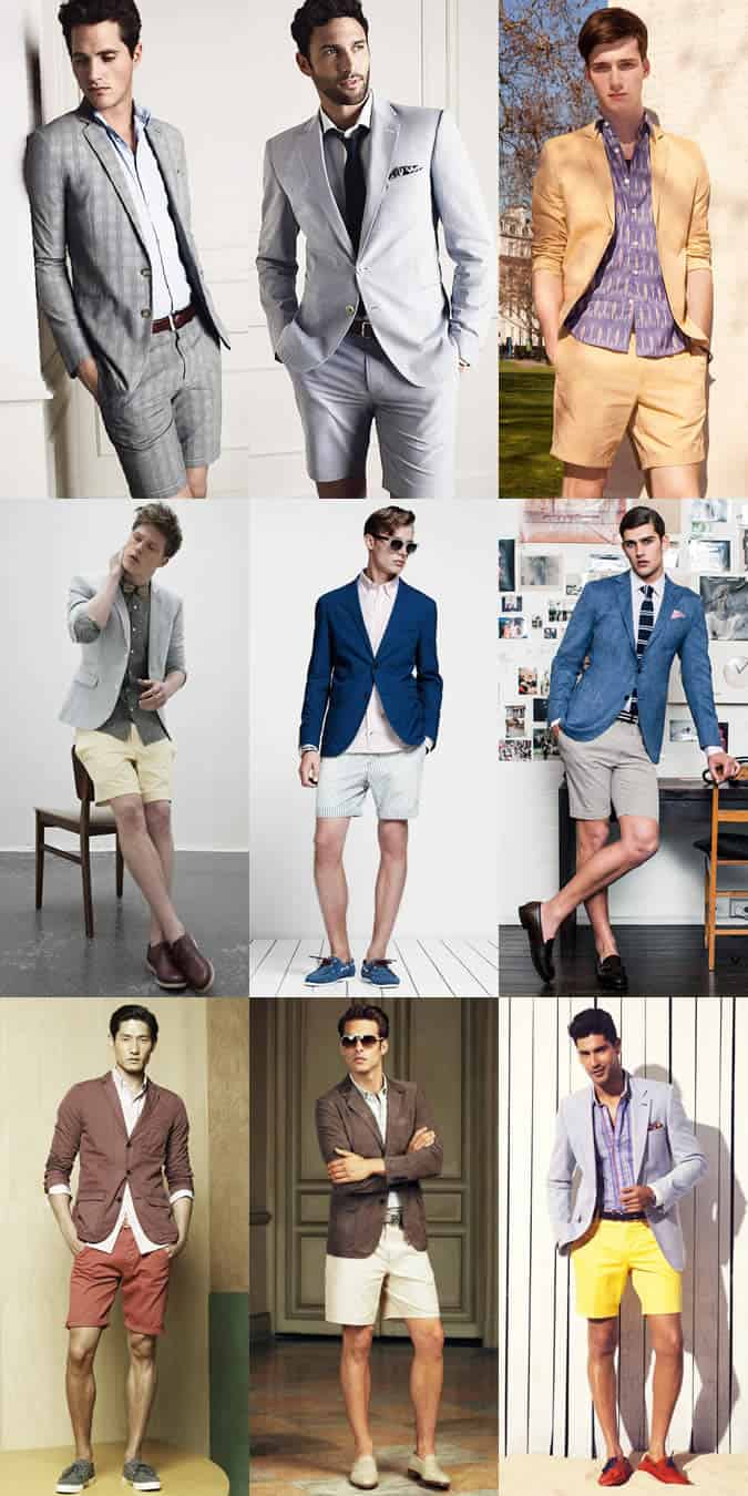 Men's Shorts Suit Lookbook