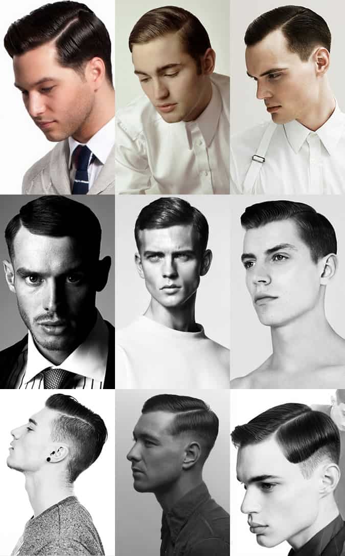 Men's Slick Side Parting Hairstyle Lookbook