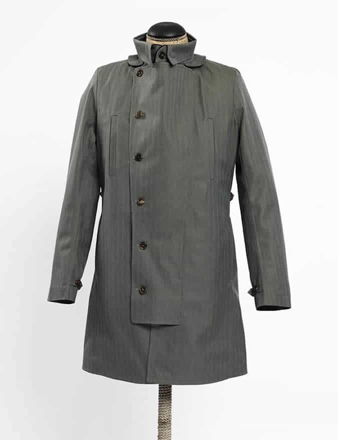 Norwegian Rain Double Breasted Herringbone Raincoat