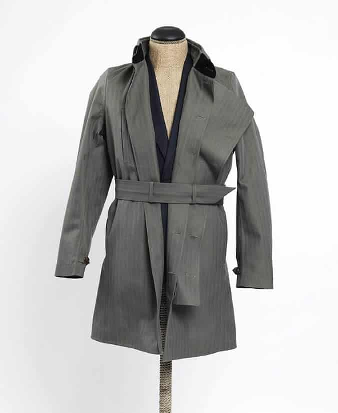 Norwegian Rain Double Breasted Herringbone Raincoat