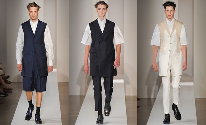 Jil Sander Menswear SS13 - Sleeveless Jackets & Blazers