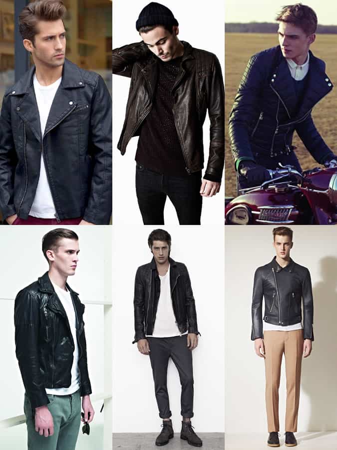 Men's Biker Jacket Lookbook