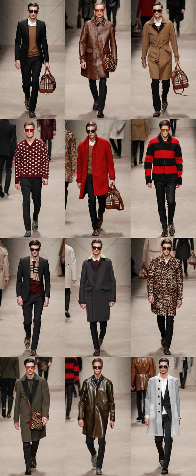 Burberry Prorsum AW13 line showcased in Milan