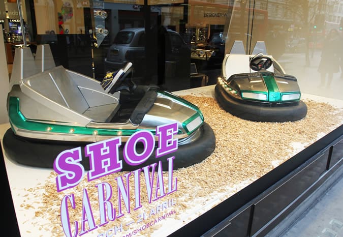 Selfridges Shoe Carnival windows