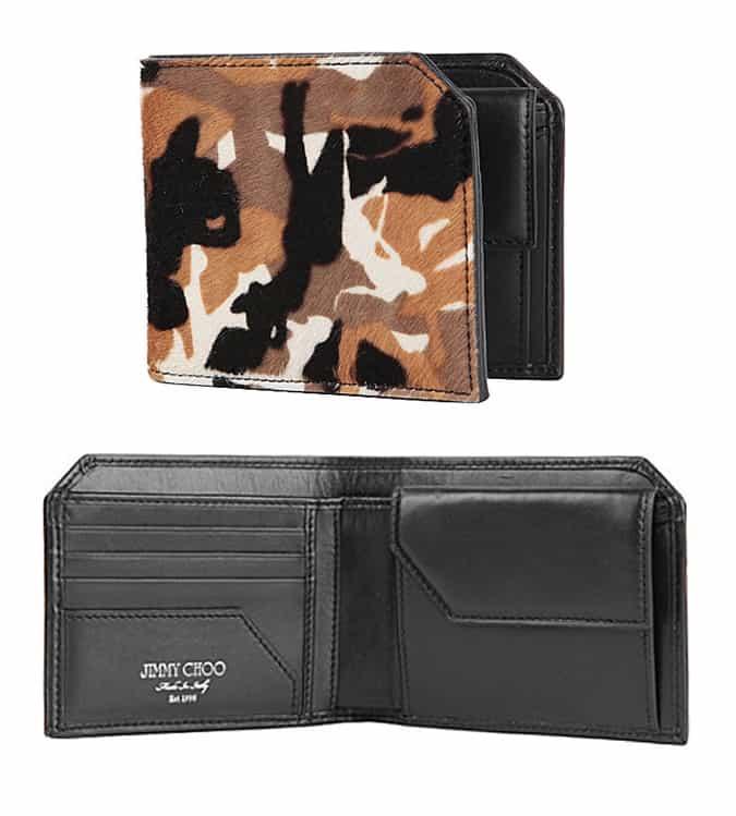 Jimmy Choo Men's Albany Bi-fold Wallet With Coin Pouch