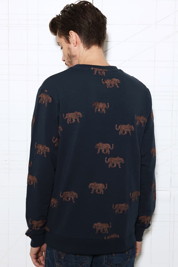 Anerkjendt Oliver Leopard Embroidered Sweater