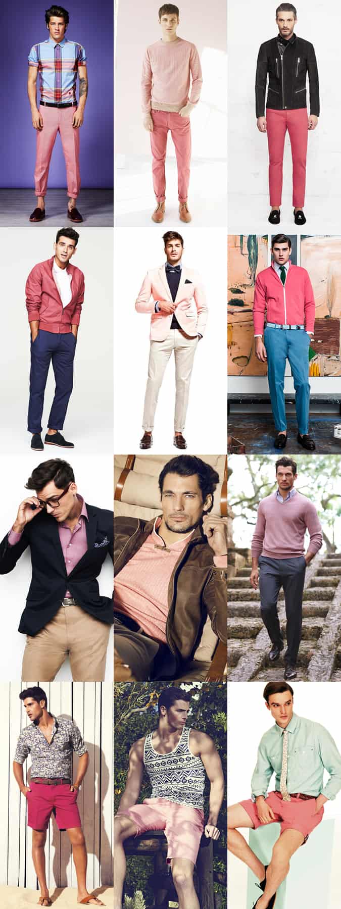 Men's Pink Lookbook Inspiration