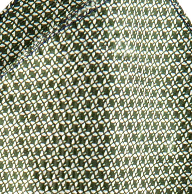 H&M Dark Green Silk Handkerchief