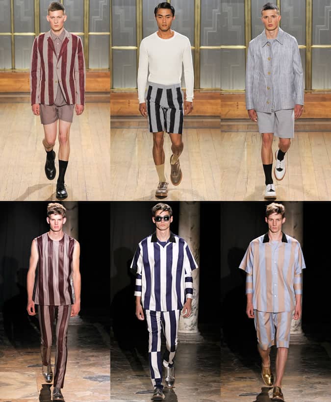 Nicole Farhi & Acne SS13 Striped Menswear Collections