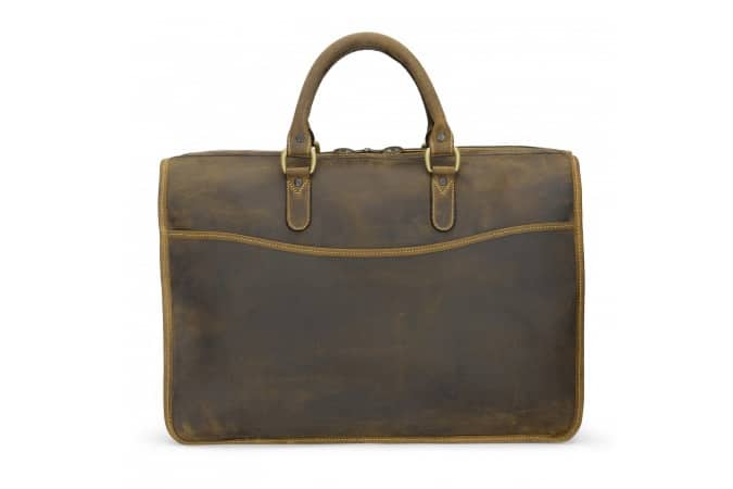 Tusting Crazyhorse Leather Grafton Laptop Briefcase