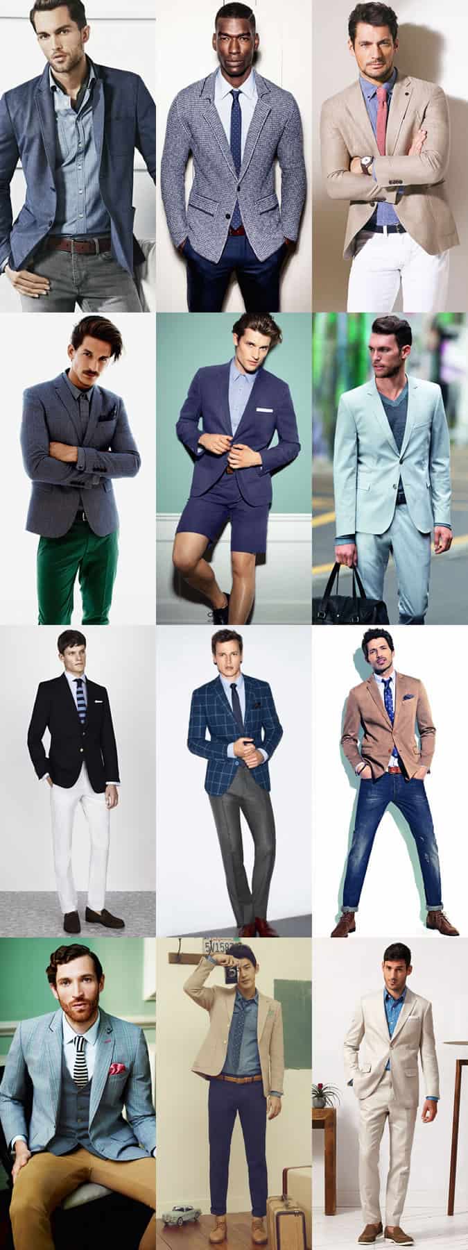Men's Smart-Casual Office Dress Code Lookbook - Spring/Summer Inspired