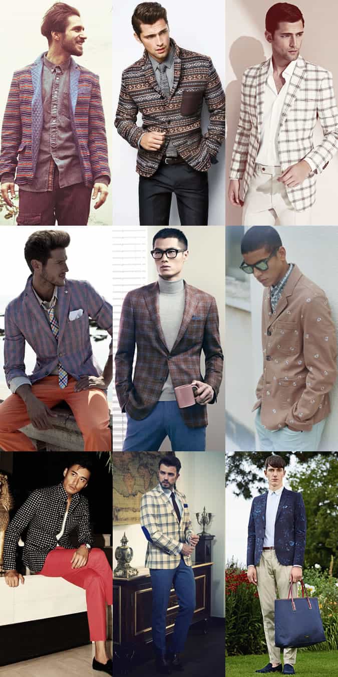 Men's Printed Blazer Lookbook