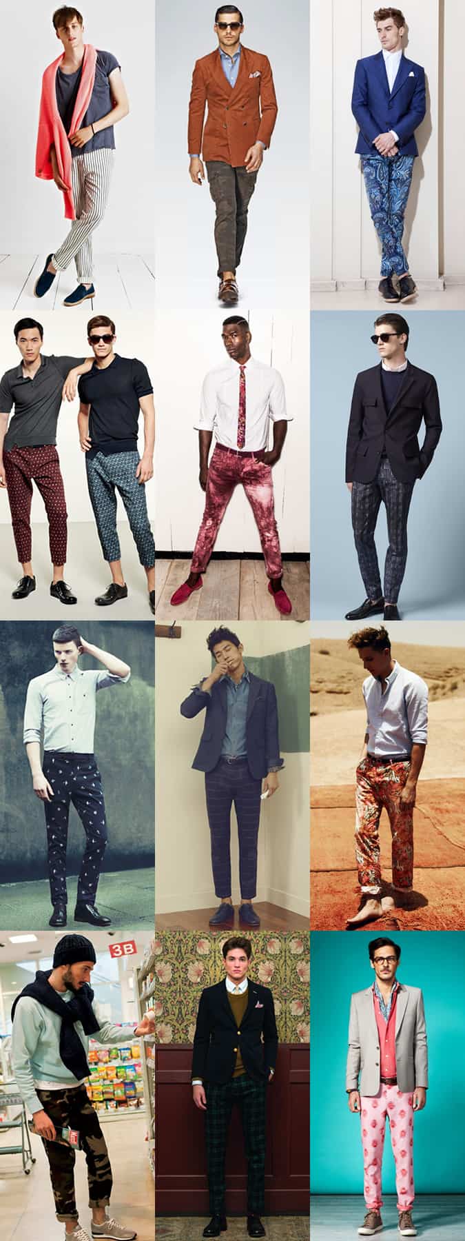 Men's Printed Trousers Lookbook SS13
