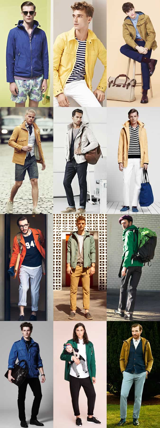 Men's Lightweight Rain Jackets Lookbook