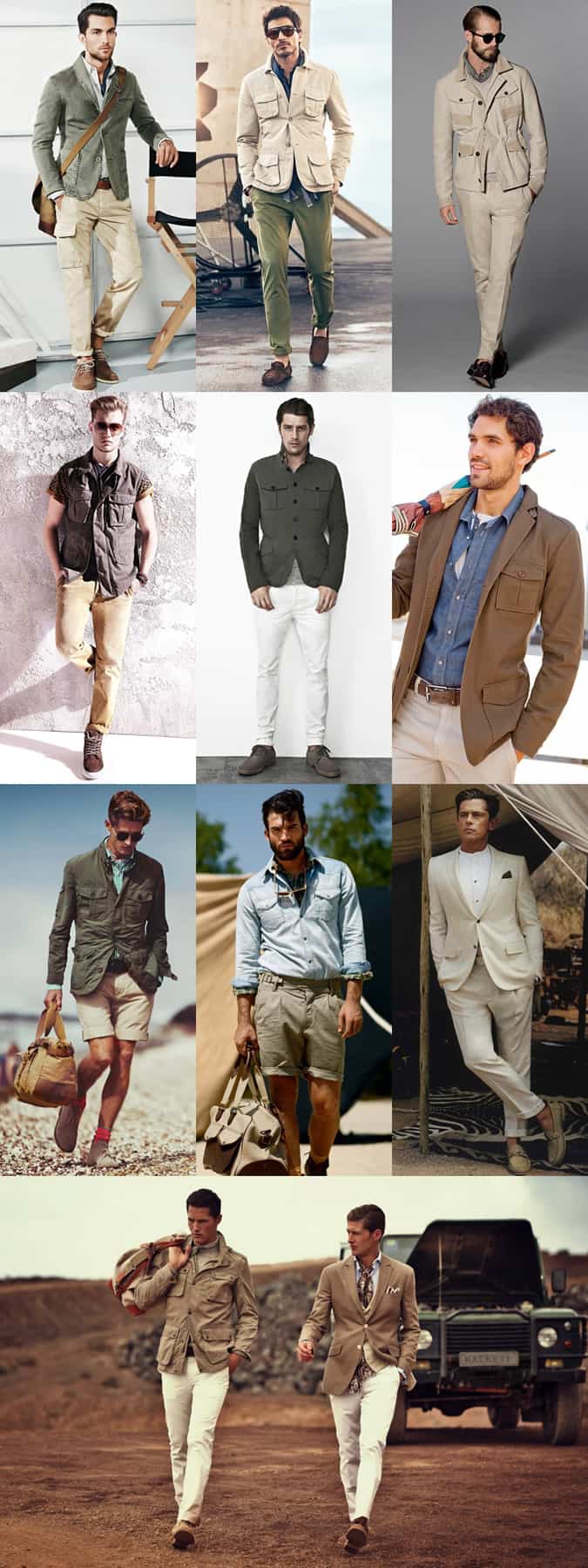 Men's Safari Trend Lookbook