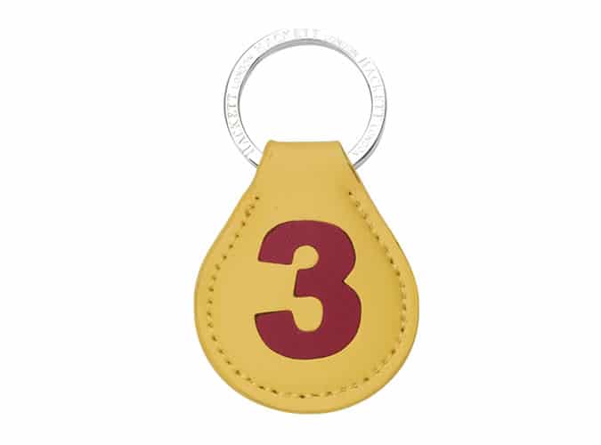 Leather Numbered Key Ring