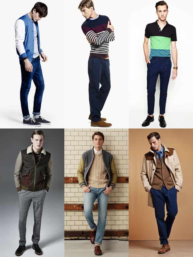 Men's Fabric and Colour Block Pieces