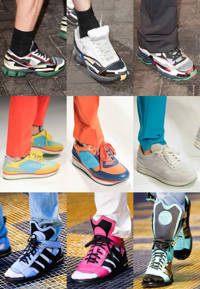 Men's Trainers on SS13 Runways At Raf Simons, Salvatore Ferragamo And Versace