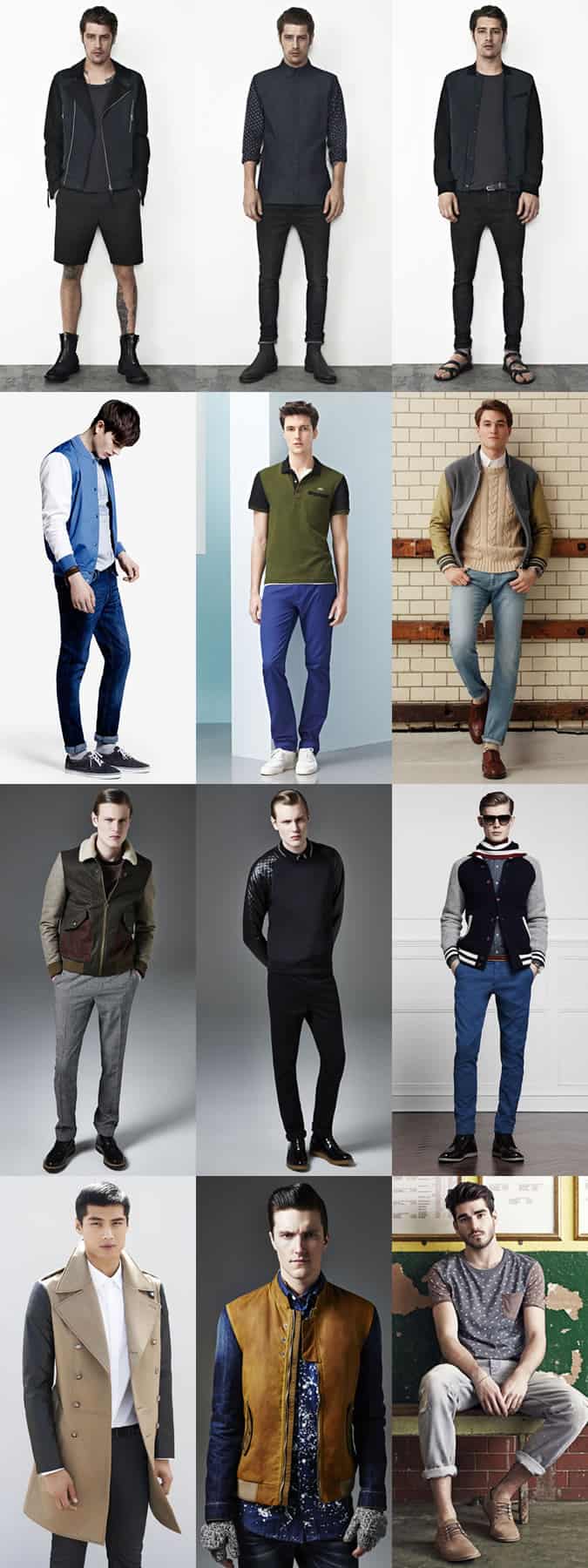 Men's Contrast Sleeve Clothing