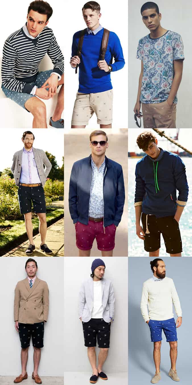 Men's Embroidered Shorts Lookbook
