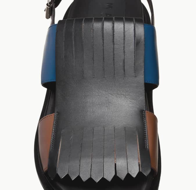 Marni Fussbett Leather Sandals