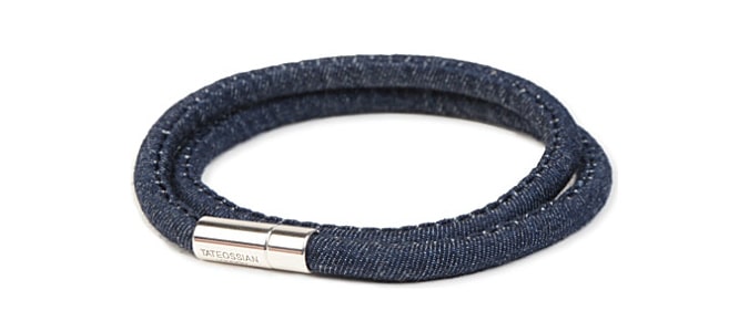 EXCLUSIVE TO SELFRIDGES TATEOSSIAN Denim Scoubidou bracelet