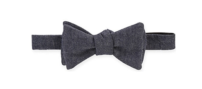 ACNE Barker denim bow tie