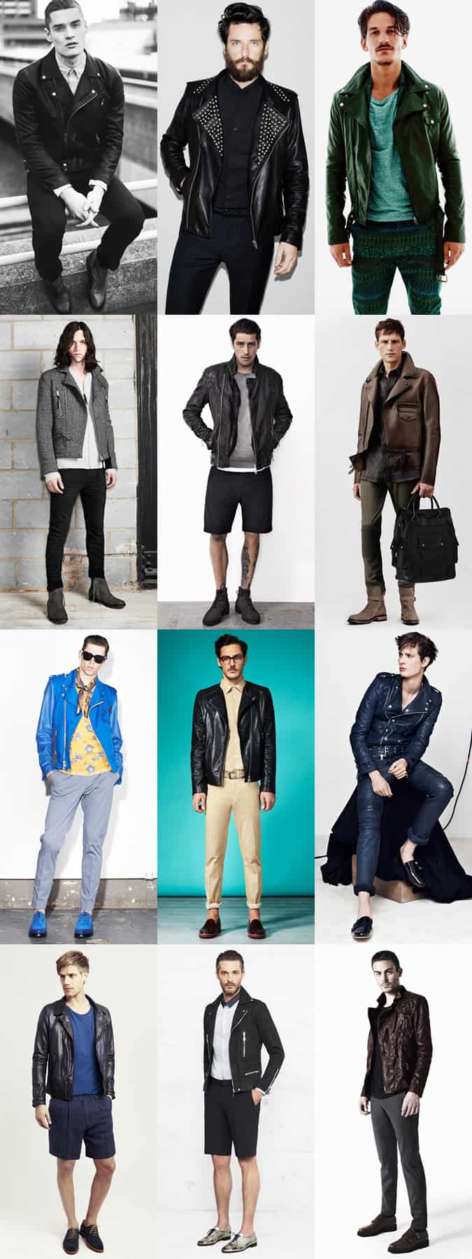 Men's Biker Jacket Lookbook
