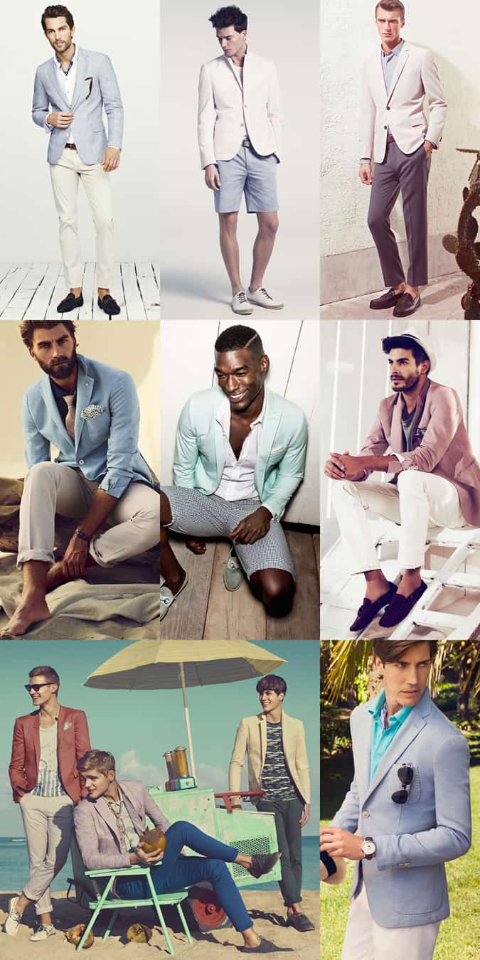 Men's Pastel-Coloured Blazers Lookbook