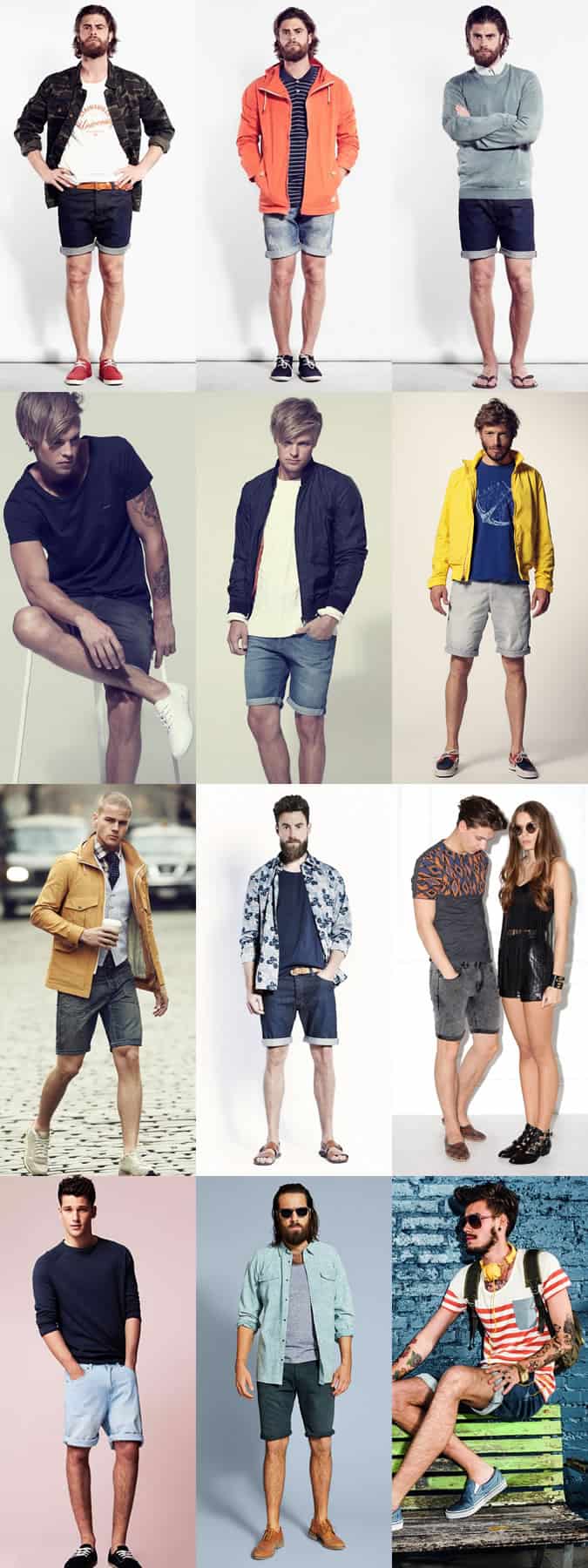 Men's Denim Shorts Lookbook