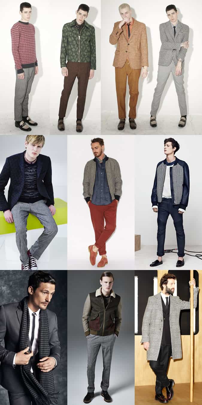 Men's Houndstooth Print Lookbook
