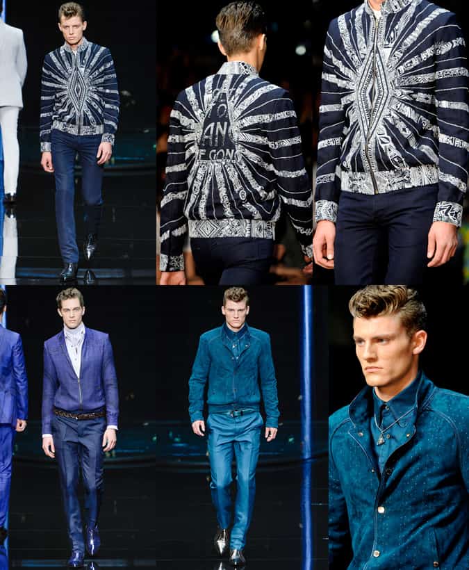 Roberto Cavali Printed Bomber Jackets SS13