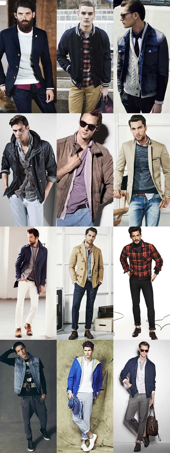 Men's Multiple Layering Lookbook