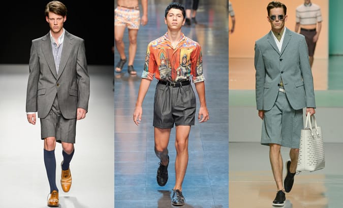 Men's Pleated Shorts