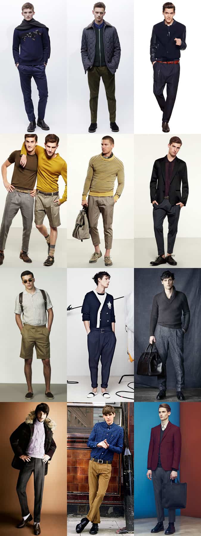 Men's Modern Pleated Trousers Lookbook