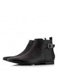 Topman Black Formal Buckle Boots