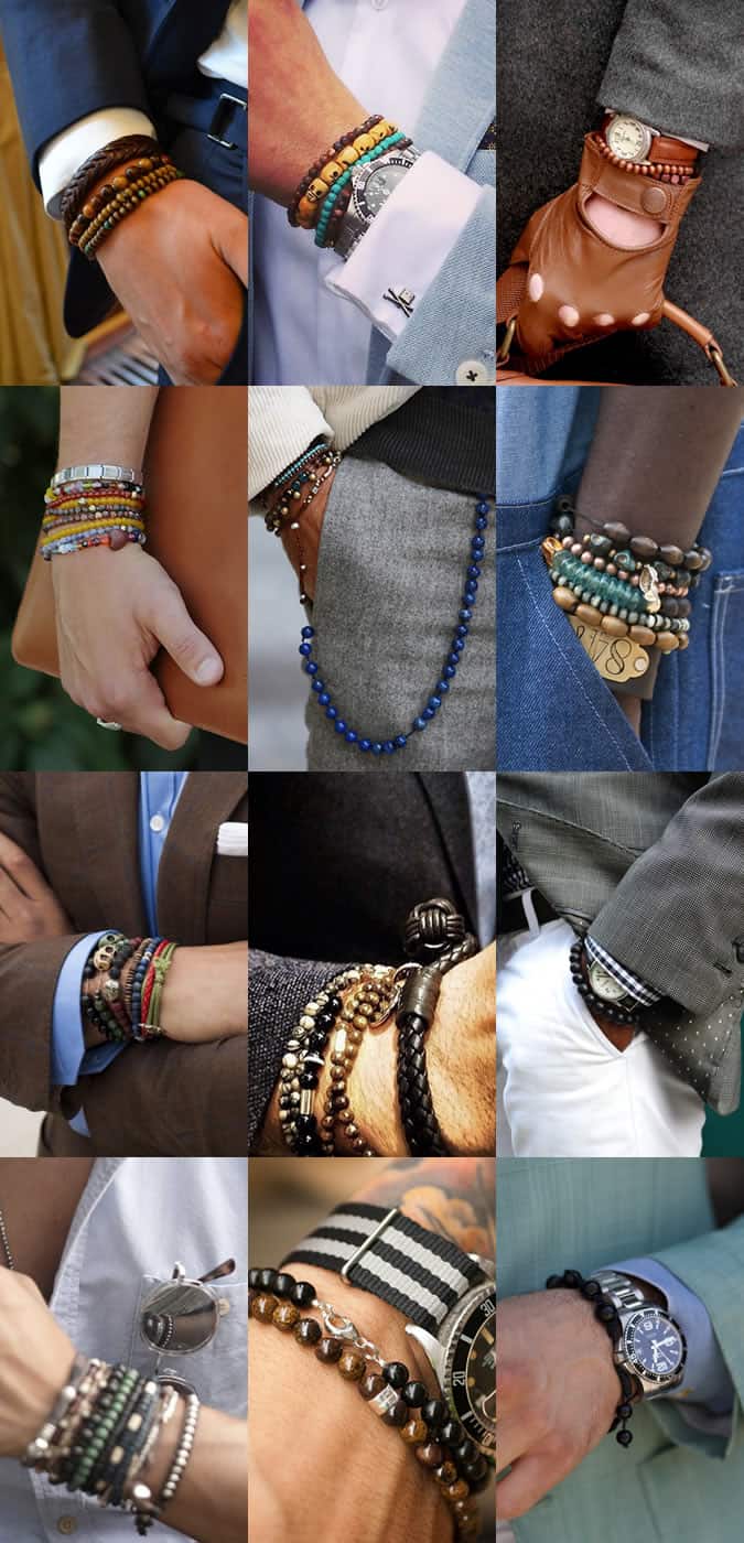 Men's Beaded Bracelets Lookbook