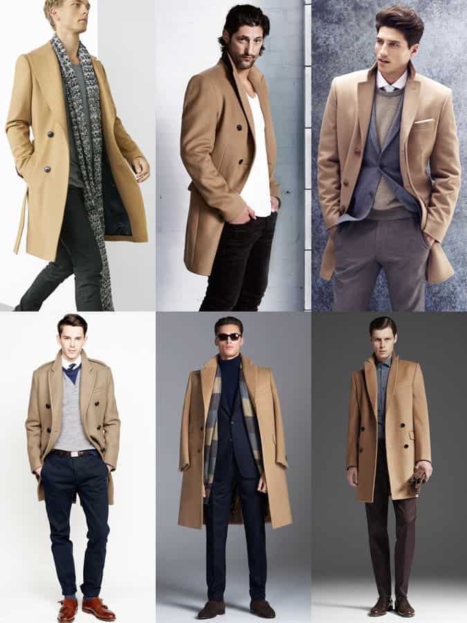Men's Beige Overcoat Lookbook