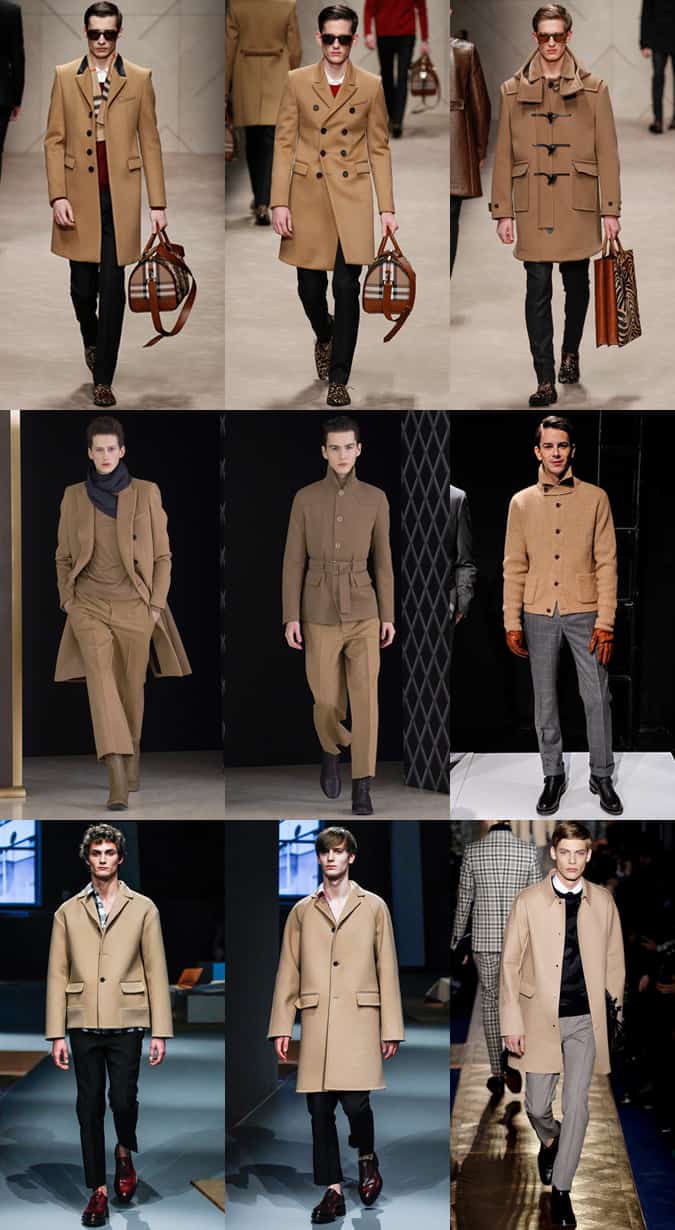 Camel On AW13 Runways At Burberry Prorsum, Balenciaga and Prada