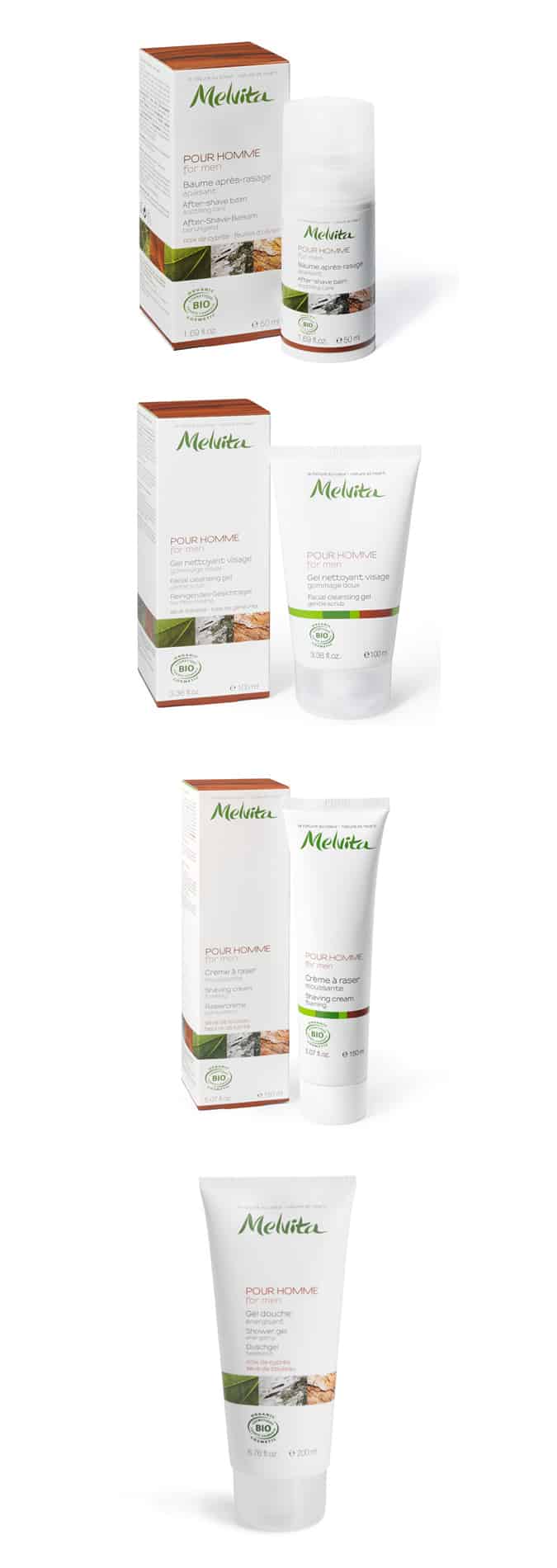 Melvita Men's Grooming Essentials Range