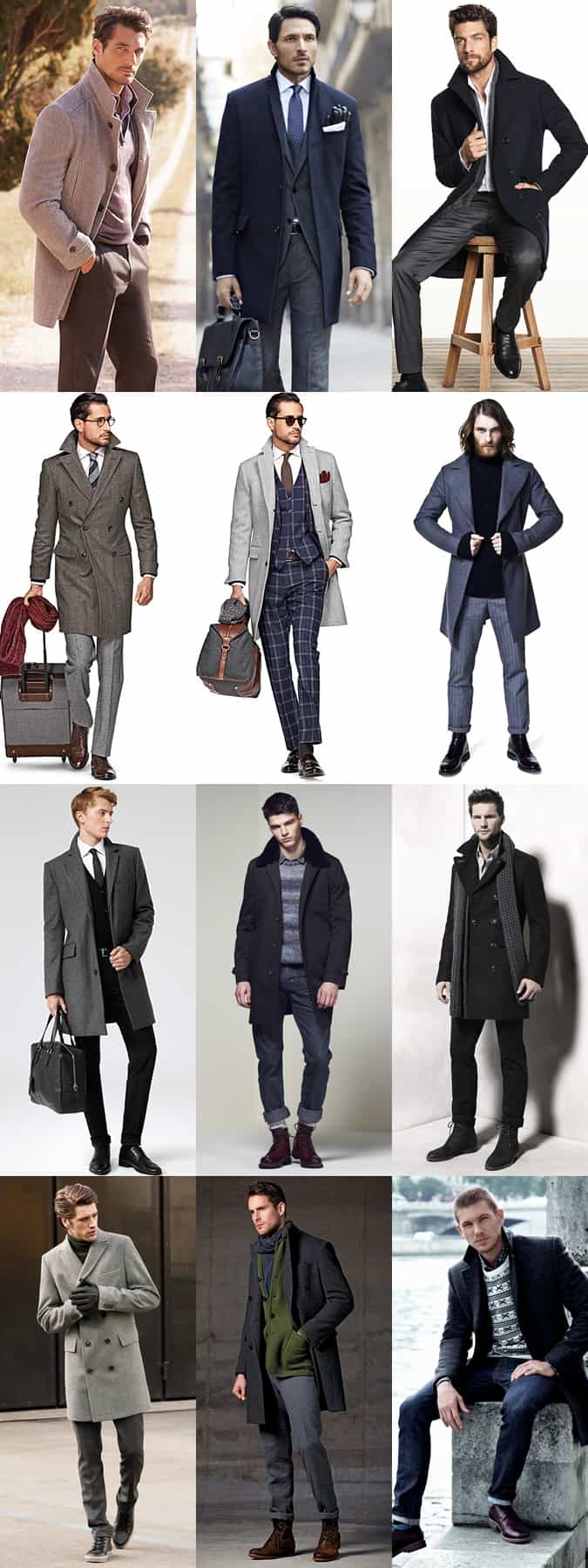 Men's Neutral Overcoats Outfit Inspiration Lookbook