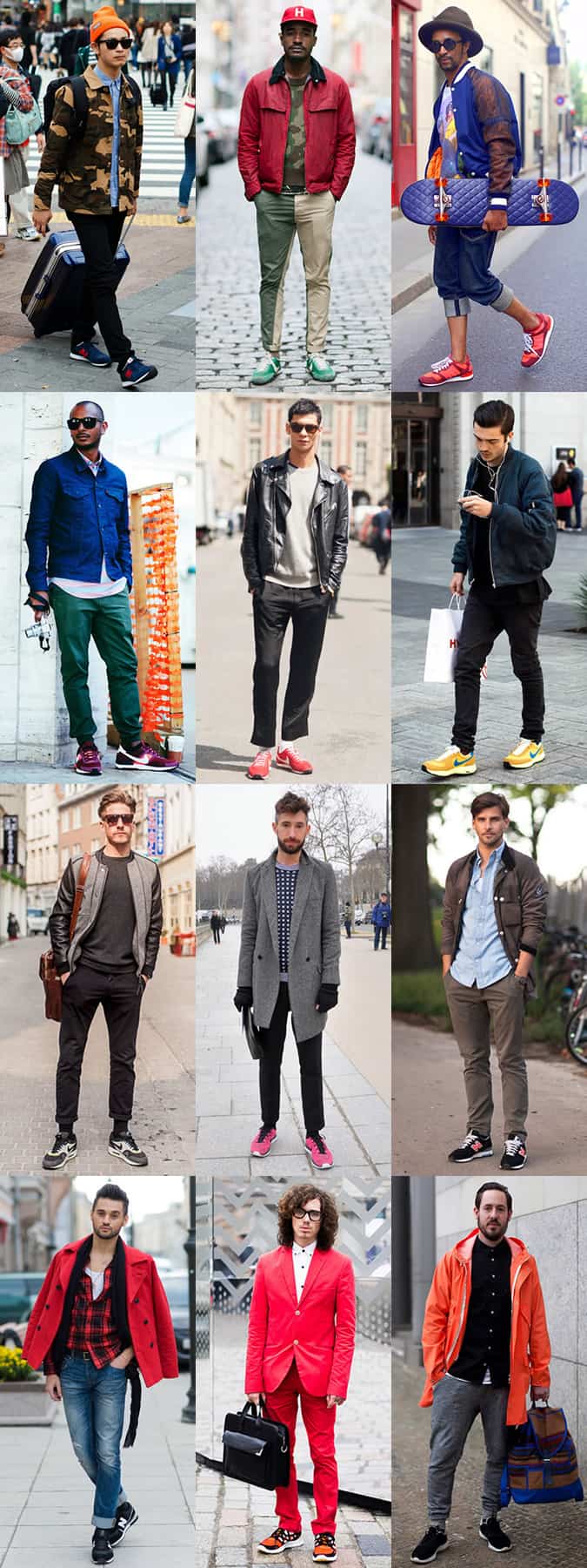 Men's Street Style - Retro Running Trainers
