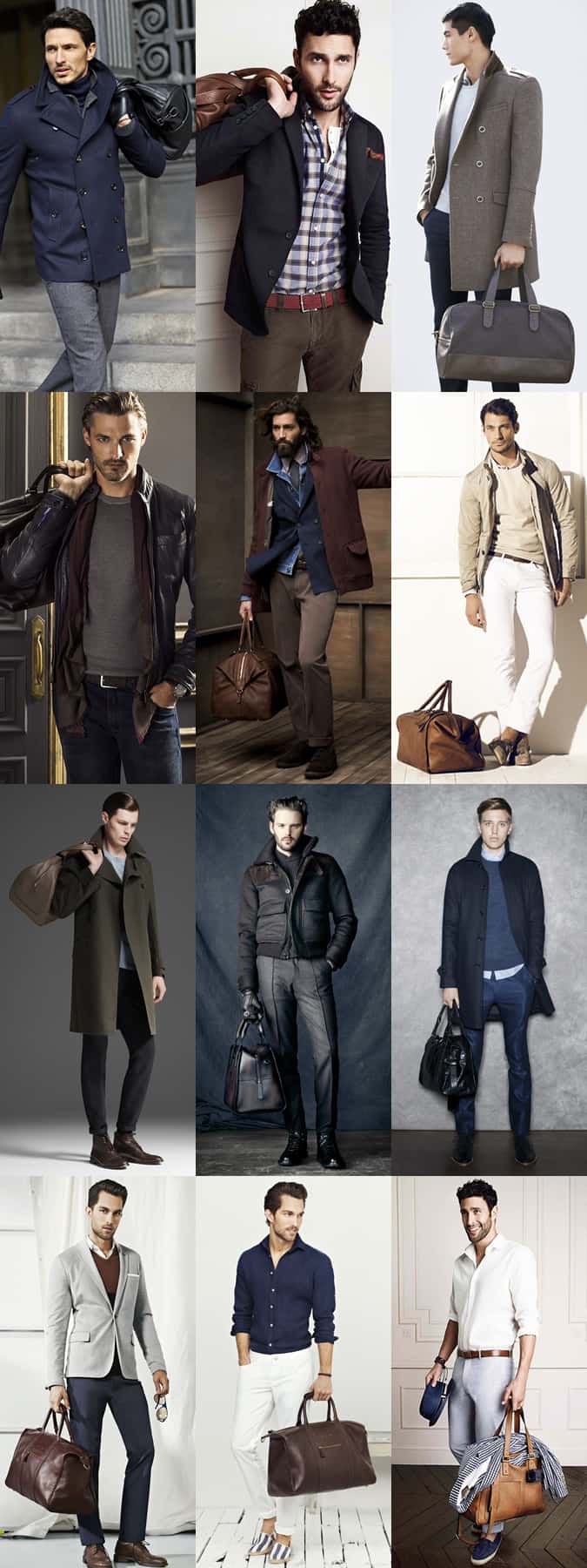 Men's Leather Holdall Lookbook