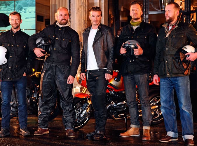 David Beckham Launching Belstaff's New Collection At Their Flagship Store In London